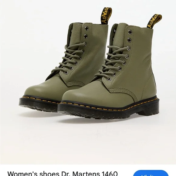 Dr. Martens | Shoes | Dr Martens Green Combat Boots With  display picture 3
